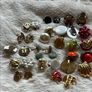 Vintage Assorted Clip-On Earrings Set